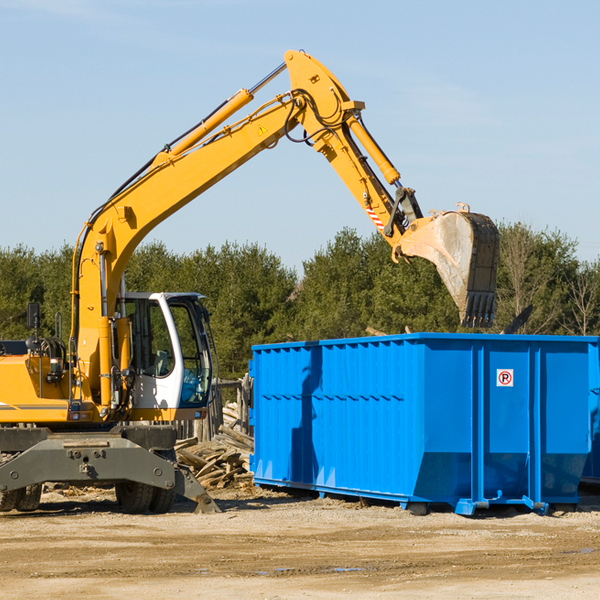 can i choose the location where the residential dumpster will be placed in Kosciusko County